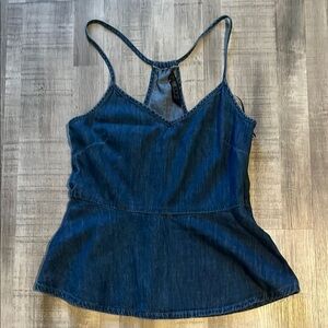 Zara peplum cami tank top